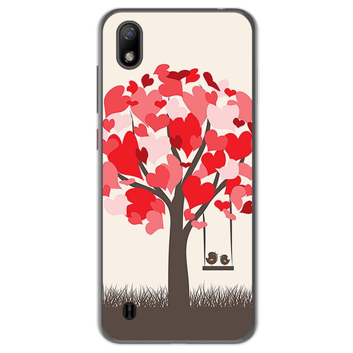 Funda Gel Tpu para ZTE Blade A7 (2019) diseño Pajaritos Dibujos
