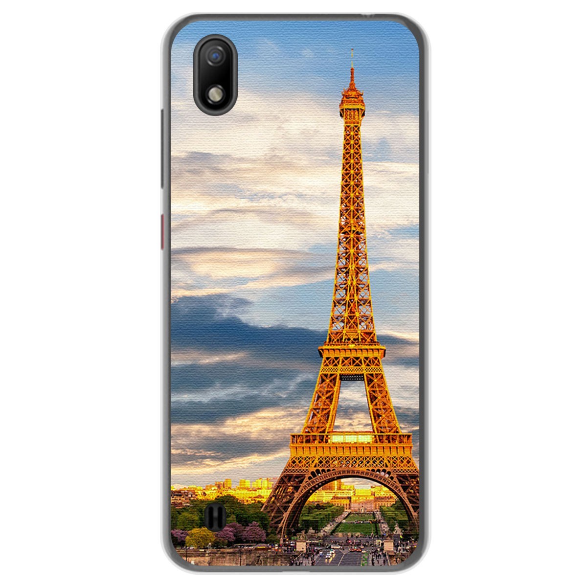 Funda Gel Tpu para ZTE Blade A7 (2019) diseño Paris Dibujos