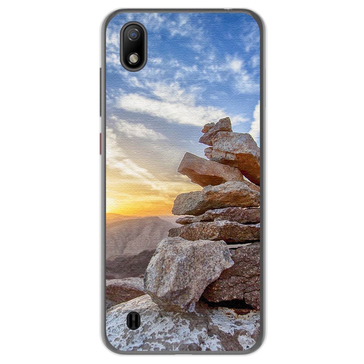 Funda Gel Tpu para ZTE Blade A7 (2019) diseño Sunset Dibujos