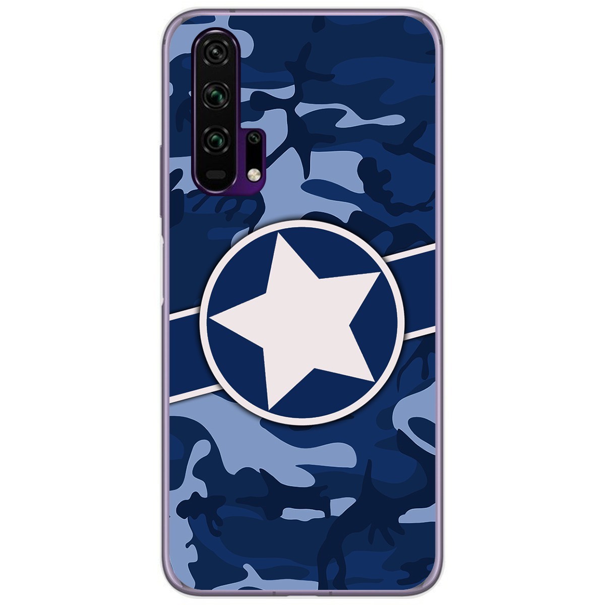 Funda Gel Tpu para Huawei Honor 20 Pro diseño Camuflaje 03 Dibujos