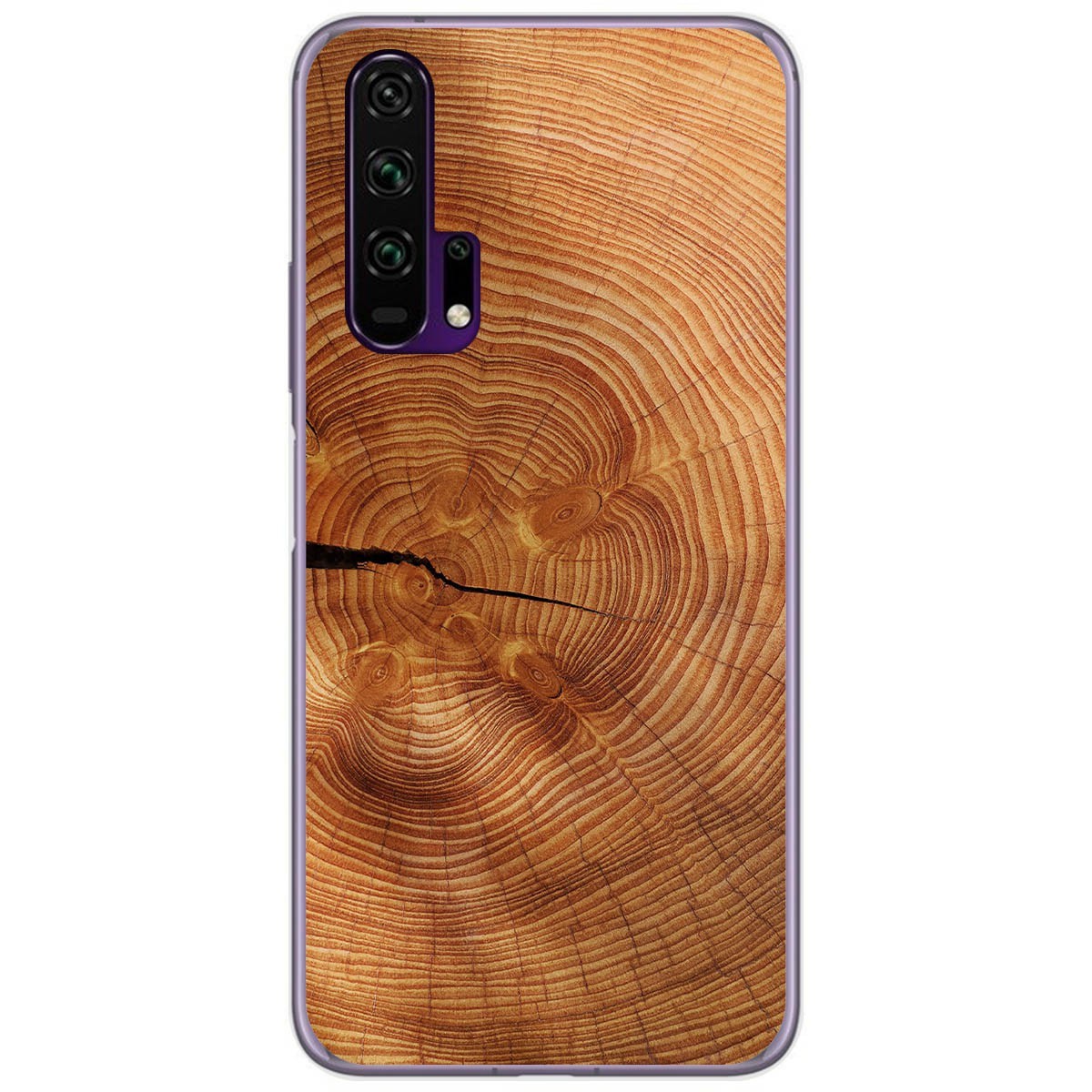 Funda Gel Tpu para Huawei Honor 20 Pro diseño Madera 04 Dibujos