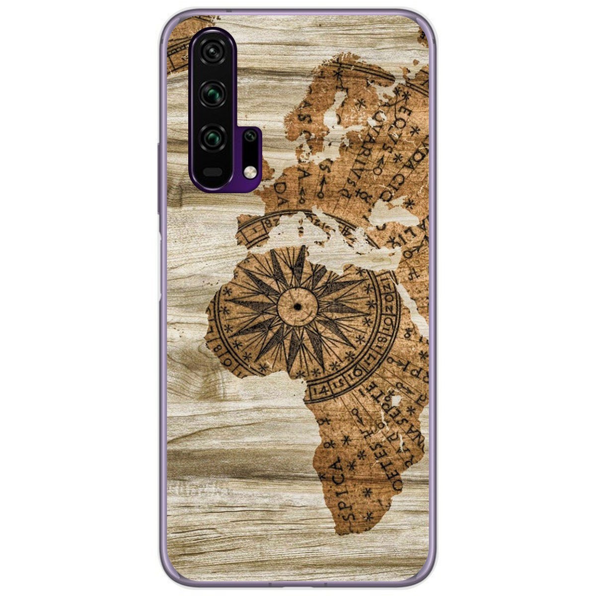 Funda Gel Tpu para Huawei Honor 20 Pro diseño Madera 07 Dibujos