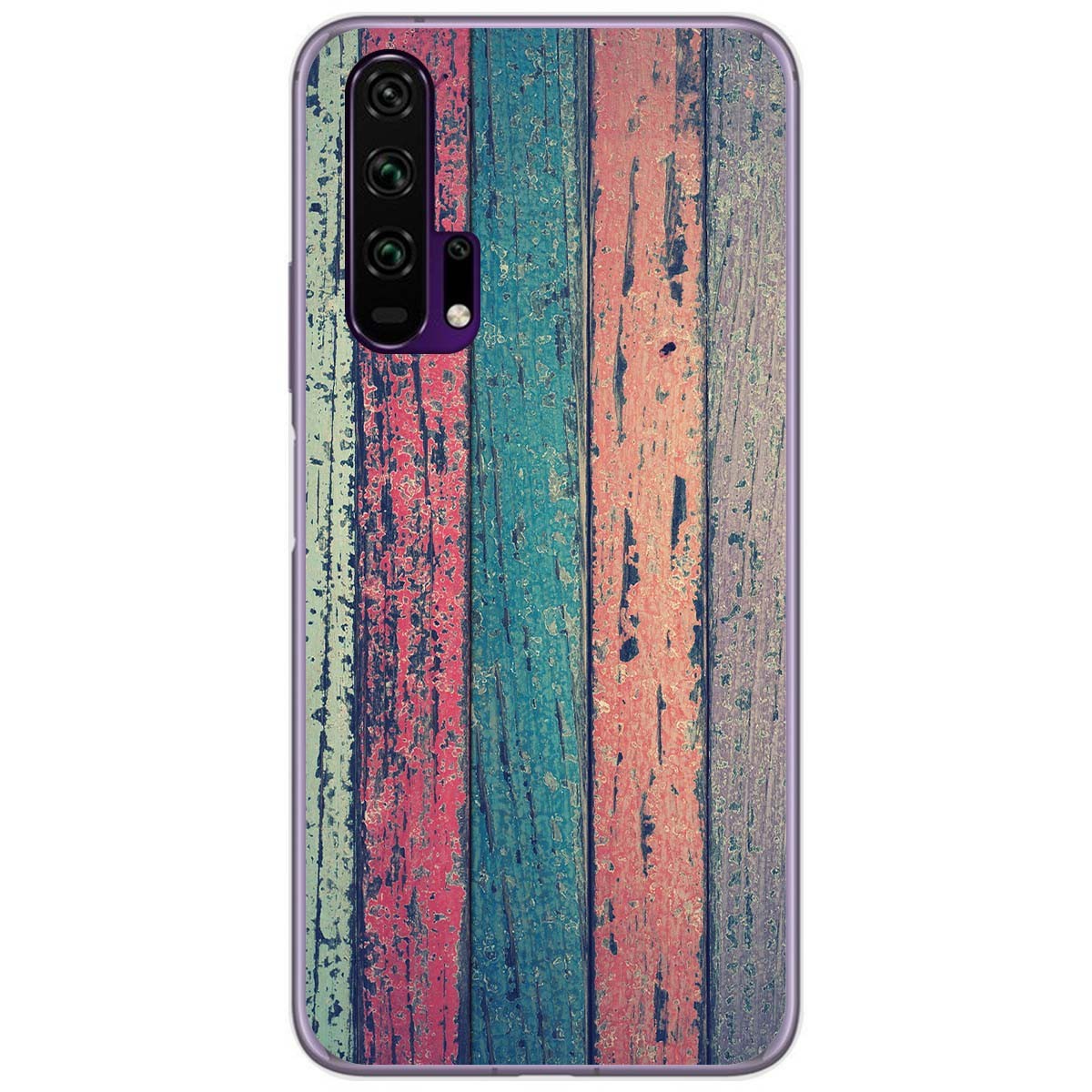 Funda Gel Tpu para Huawei Honor 20 Pro diseño Madera 10 Dibujos