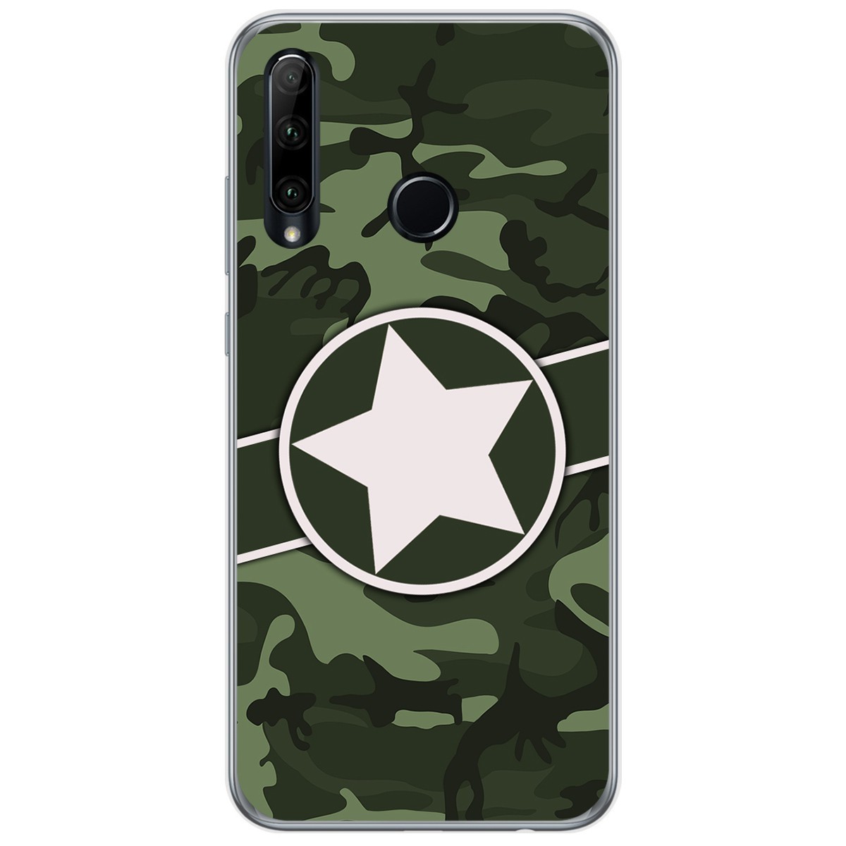 Funda Gel Tpu para Huawei Honor 20 Lite diseño Camuflaje 01 Dibujos