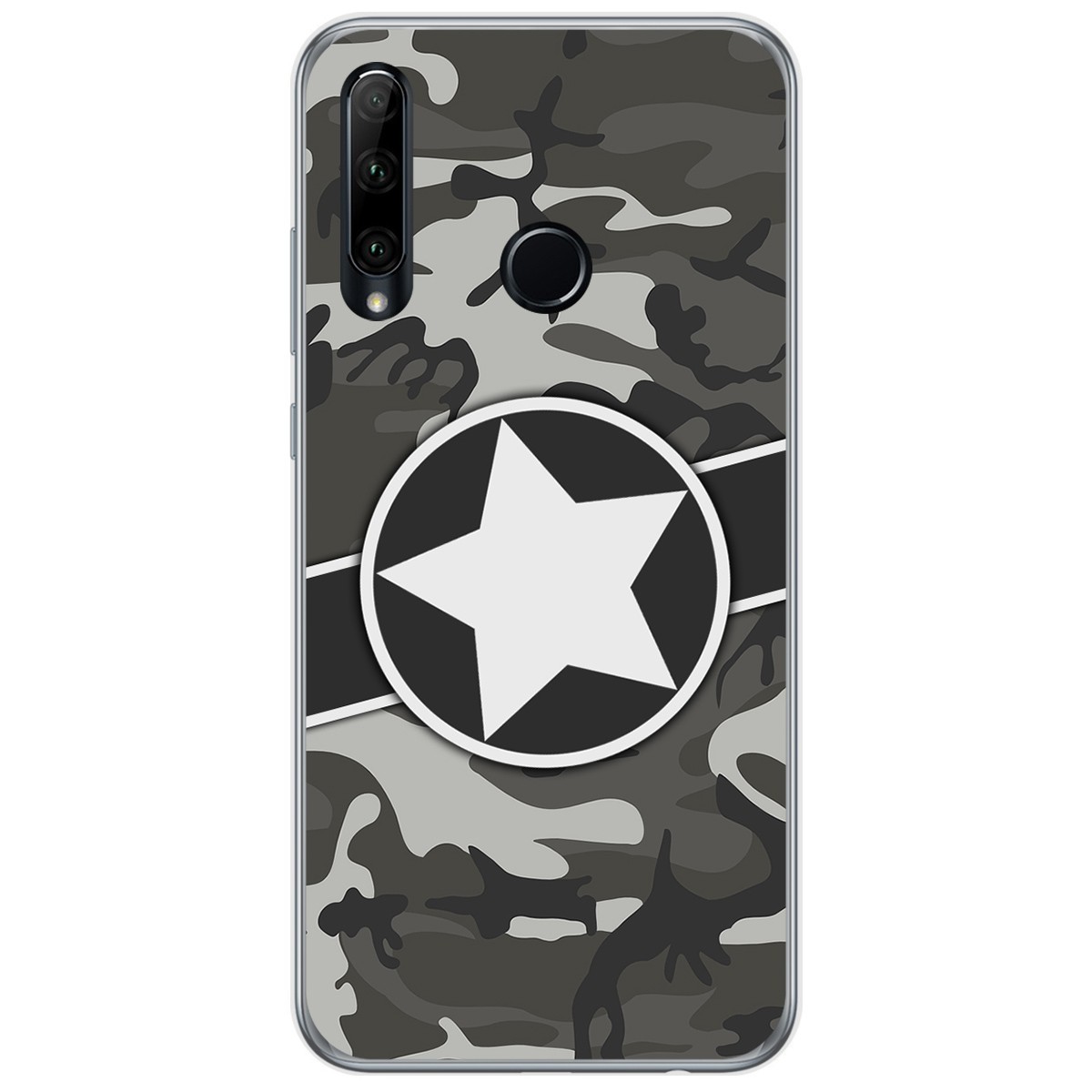 Funda Gel Tpu para Huawei Honor 20 Lite diseño Camuflaje 02 Dibujos