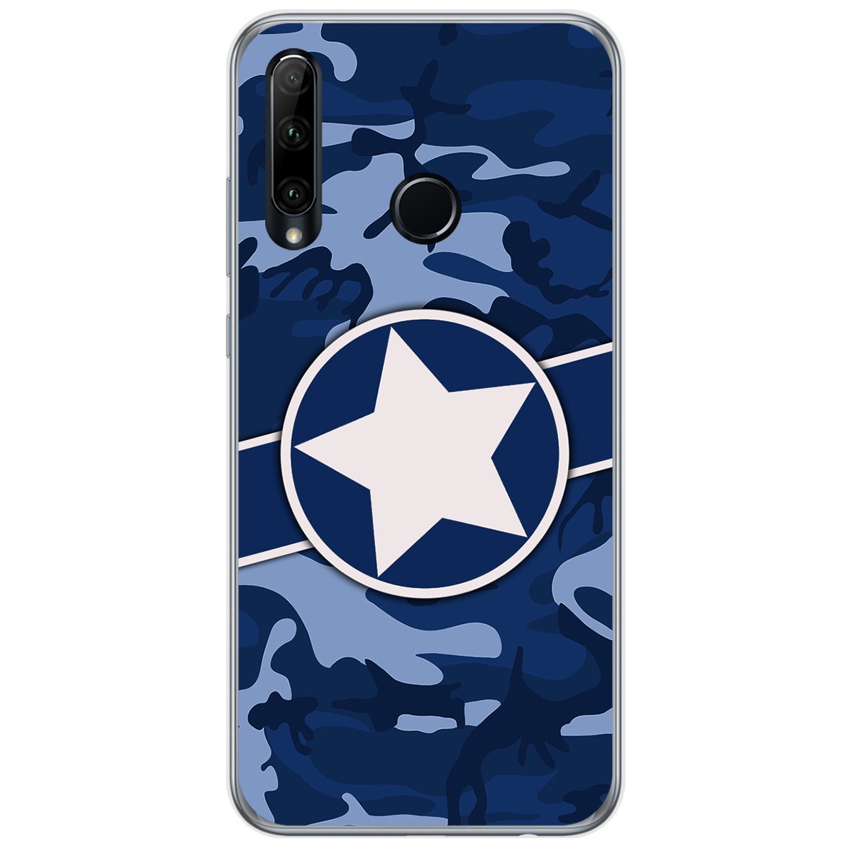 Funda Gel Tpu para Huawei Honor 20 Lite diseño Camuflaje 03 Dibujos