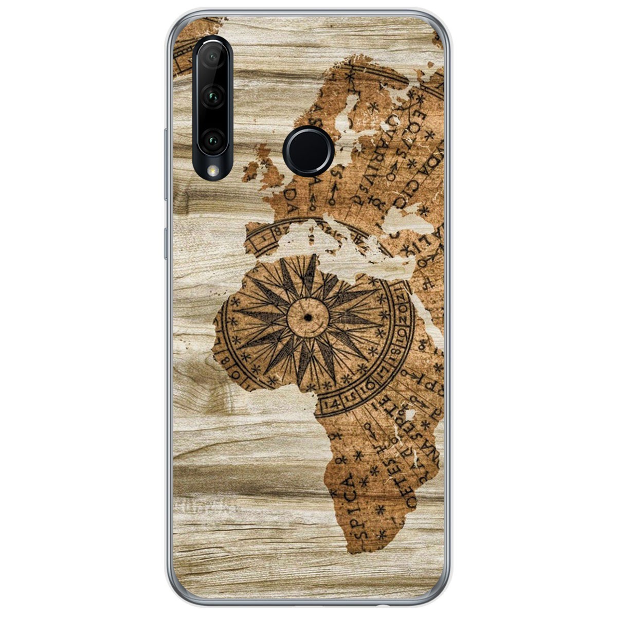 Funda Gel Tpu para Huawei Honor 20 Lite diseño Madera 07 Dibujos