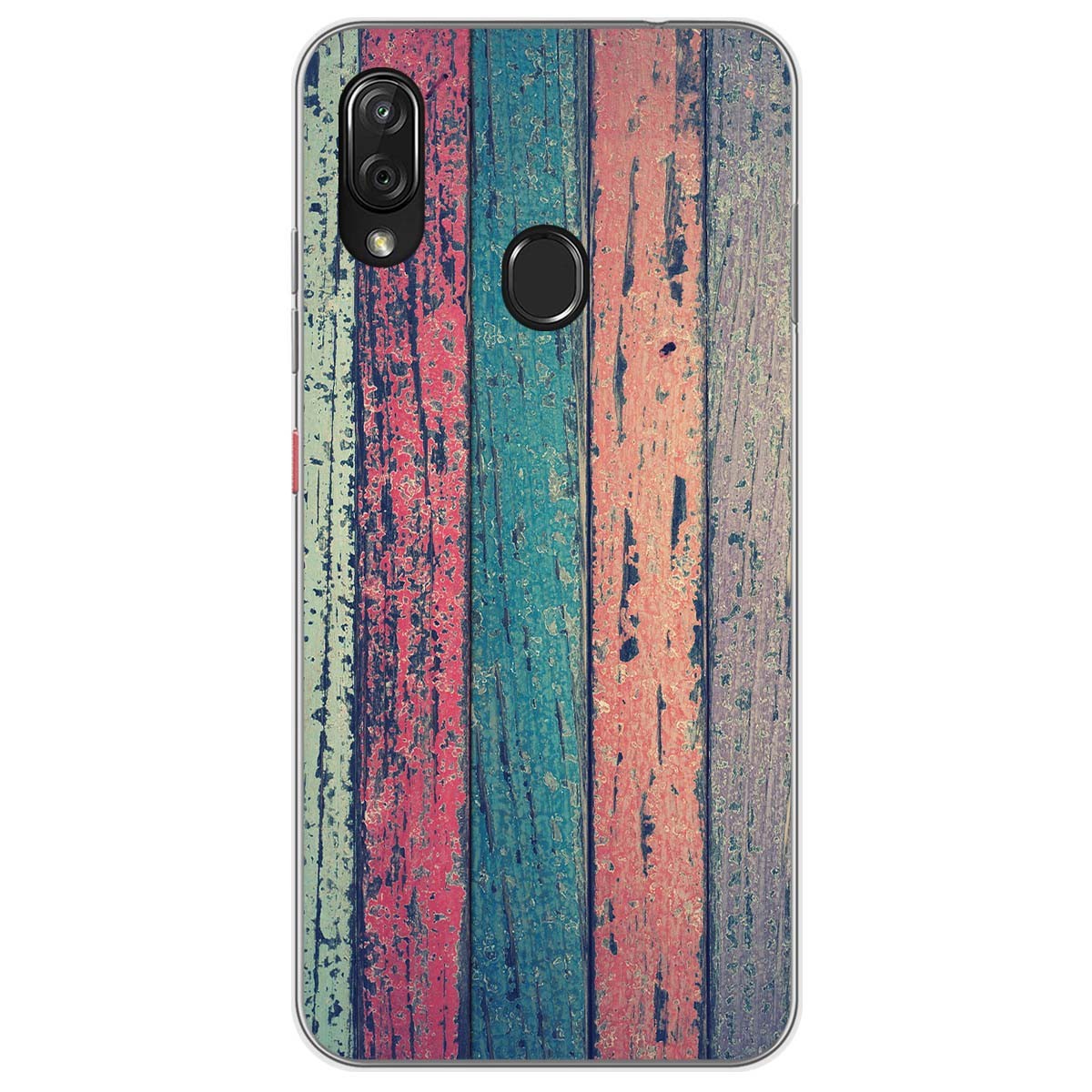 Funda Gel Tpu para Zte Blade V10 vita / Orange Neva Play diseño Madera 10 Dibujos