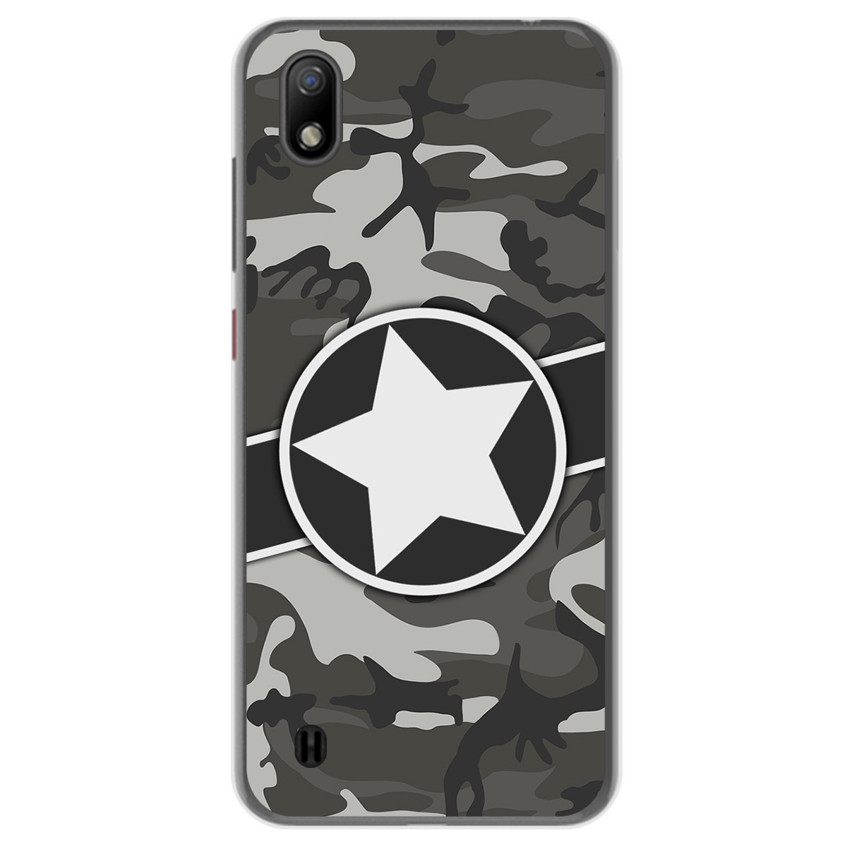 Funda Gel Tpu para ZTE Blade A7 (2019) diseño Camuflaje 02 Dibujos