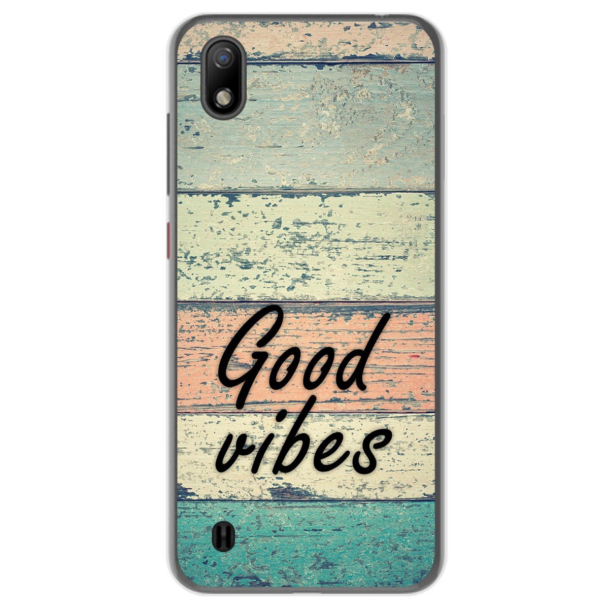 Funda Gel Tpu para ZTE Blade A7 (2019) diseño Madera 01 Dibujos