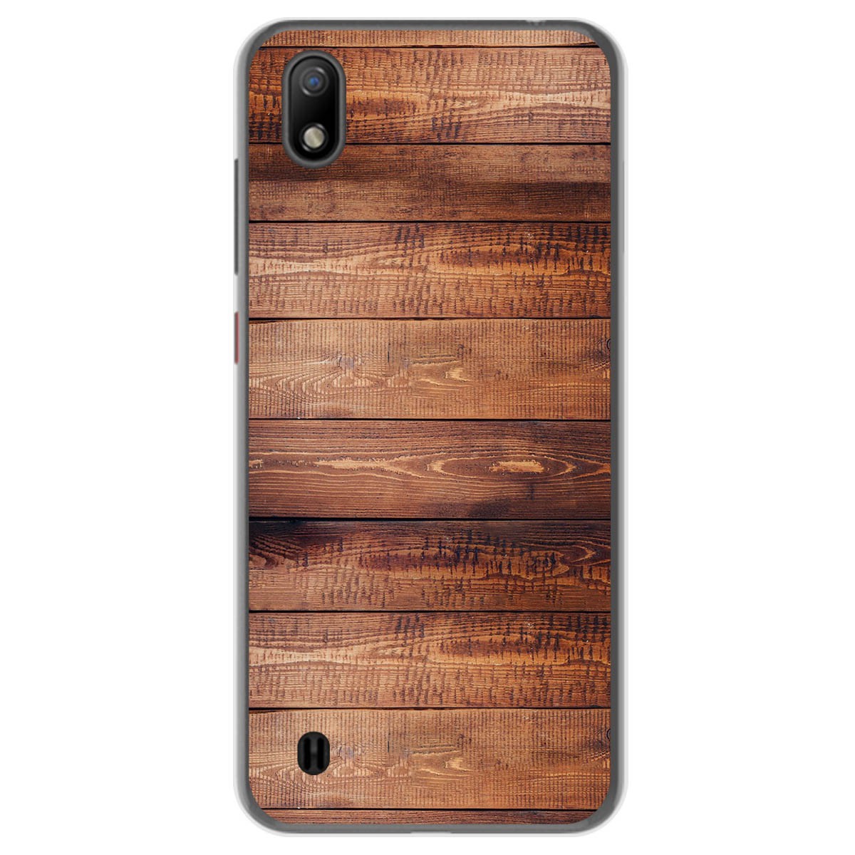 Funda Gel Tpu para ZTE Blade A7 (2019) diseño Madera 02 Dibujos