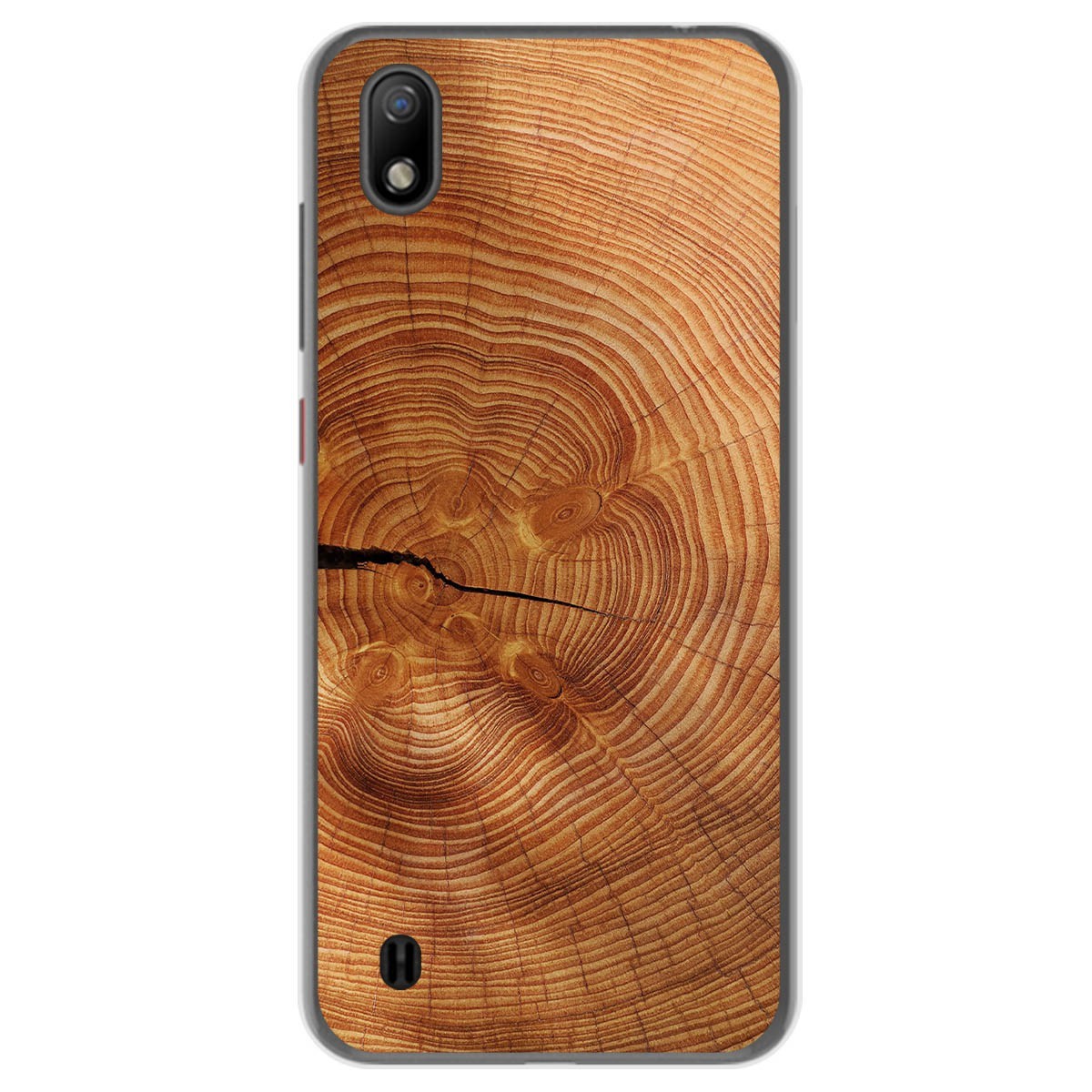 Funda Gel Tpu para ZTE Blade A7 (2019) diseño Madera 04 Dibujos