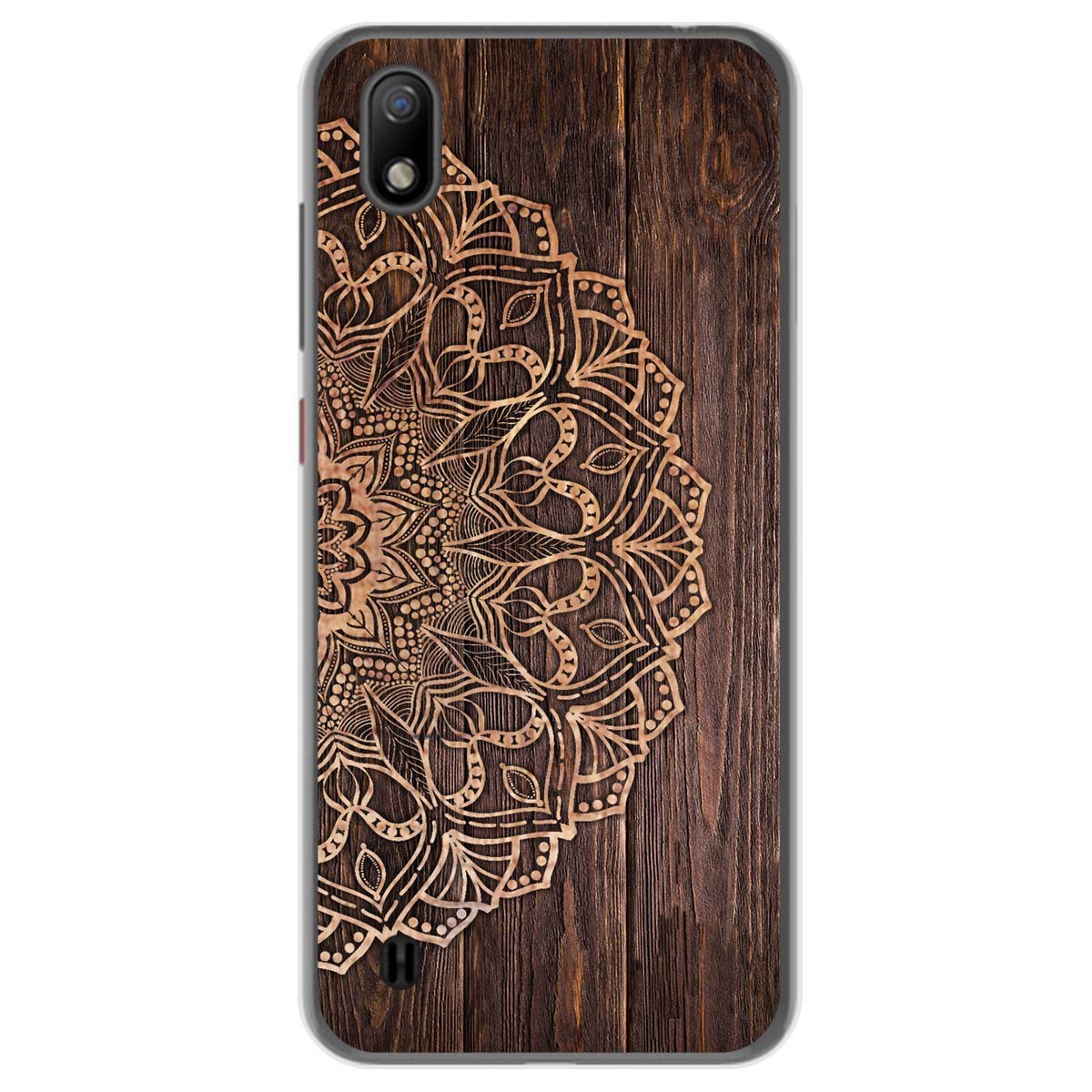 Funda Gel Tpu para ZTE Blade A7 (2019) diseño Madera 06 Dibujos