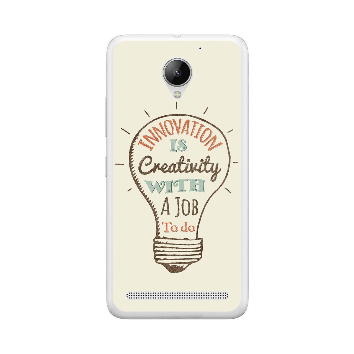 Funda Gel Tpu para Lenovo Moto C2 Diseño Creativity Dibujos