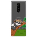 Funda Gel Transparente para Sony Xperia 1 diseño Panda Dibujos