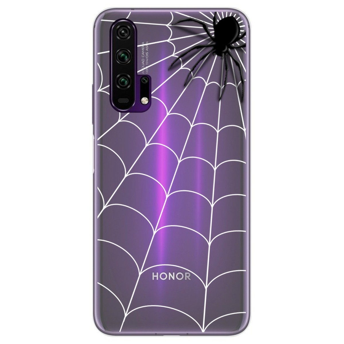 Funda Gel Transparente para Huawei Honor 20 Pro diseño Araña Dibujos