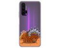 Funda Gel Transparente para Huawei Honor 20 Pro diseño Bufalo Dibujos