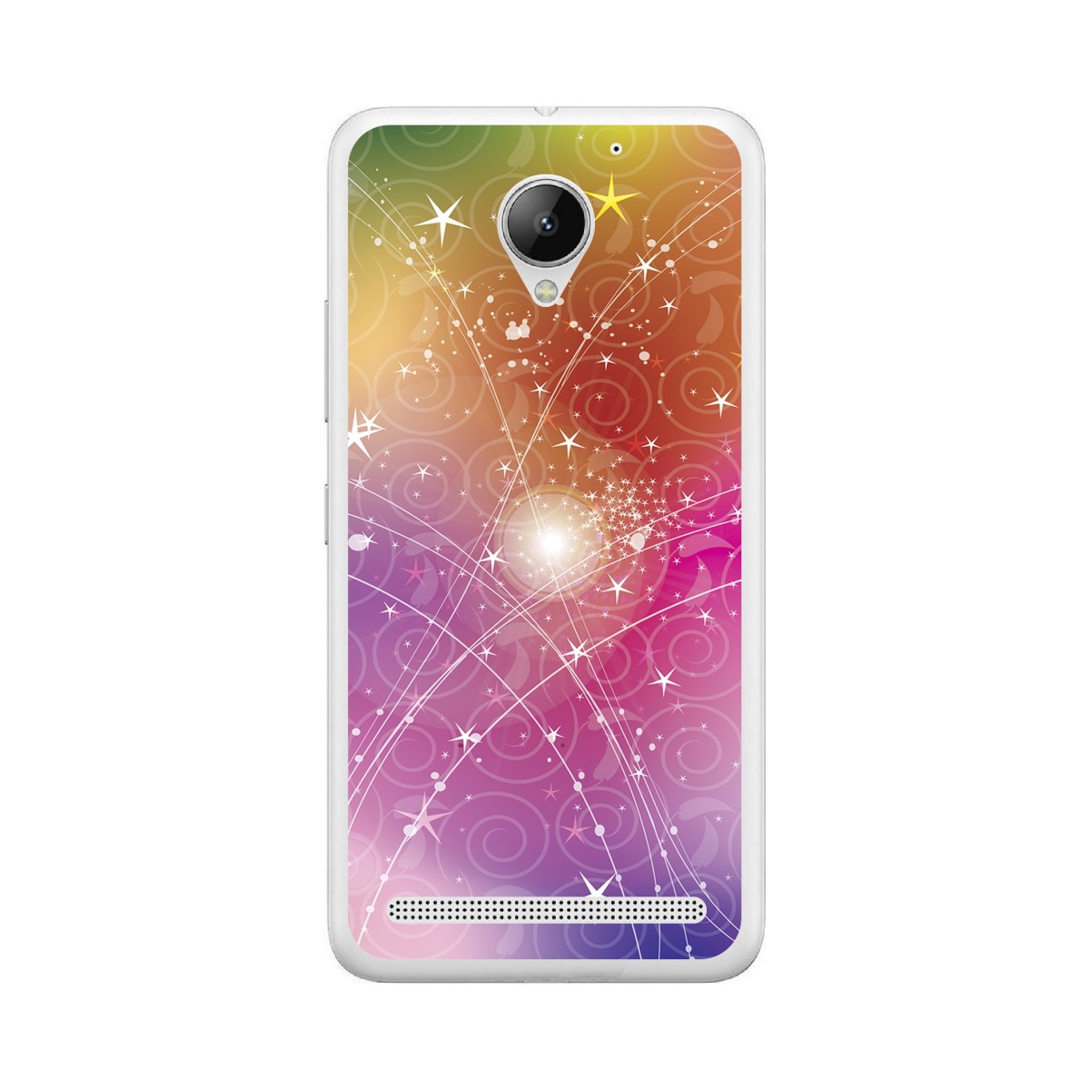 Funda Gel Tpu para Lenovo Moto C2 Diseño Abstracto Dibujos
