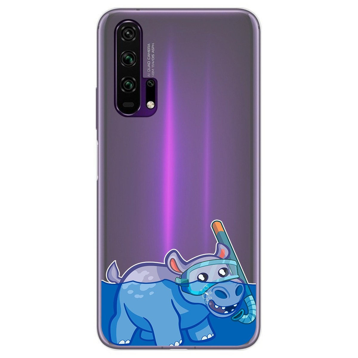 Funda Gel Transparente para Huawei Honor 20 Pro diseño Hipo Dibujos