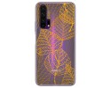 Funda Gel Transparente para Huawei Honor 20 Pro diseño Hojas Dibujos