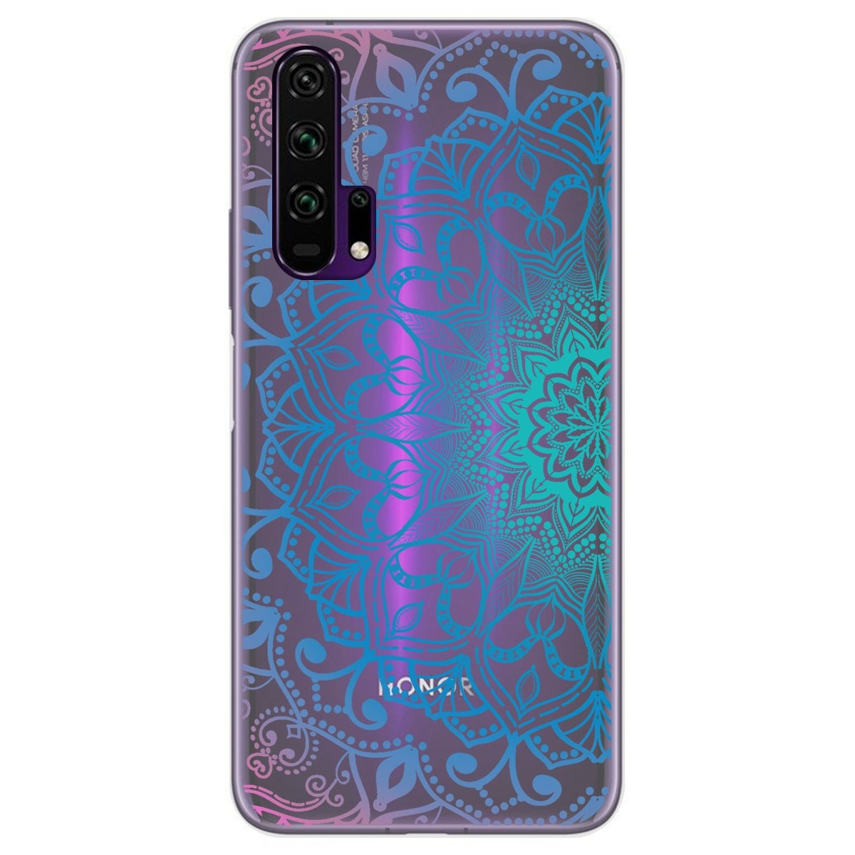 Funda Gel Transparente para Huawei Honor 20 Pro diseño Mandala Dibujos