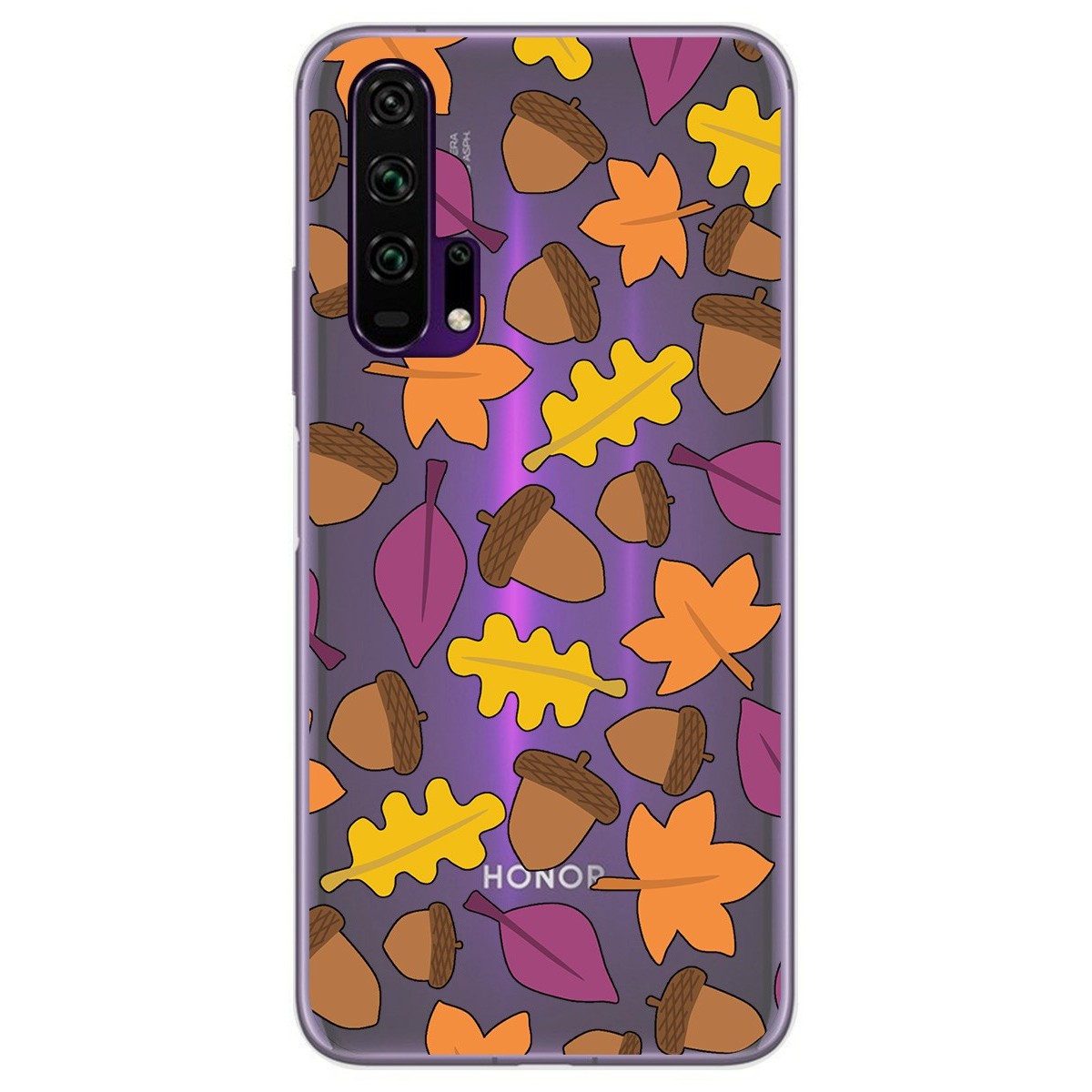 Funda Gel Transparente para Huawei Honor 20 Pro diseño Otoño Dibujos