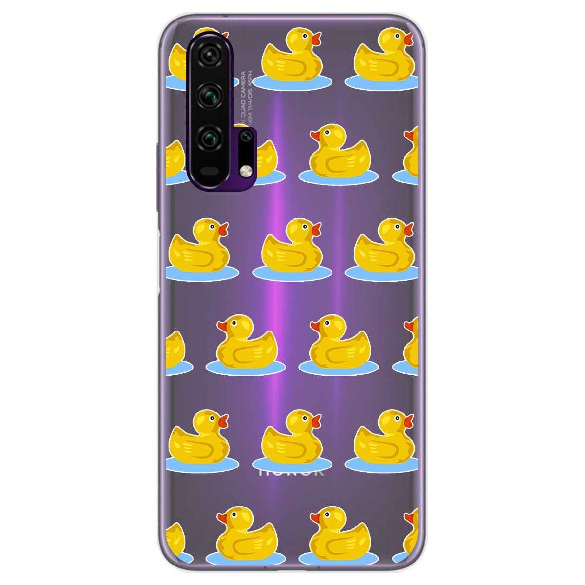 Funda Gel Transparente para Huawei Honor 20 Pro diseño Pato Dibujos