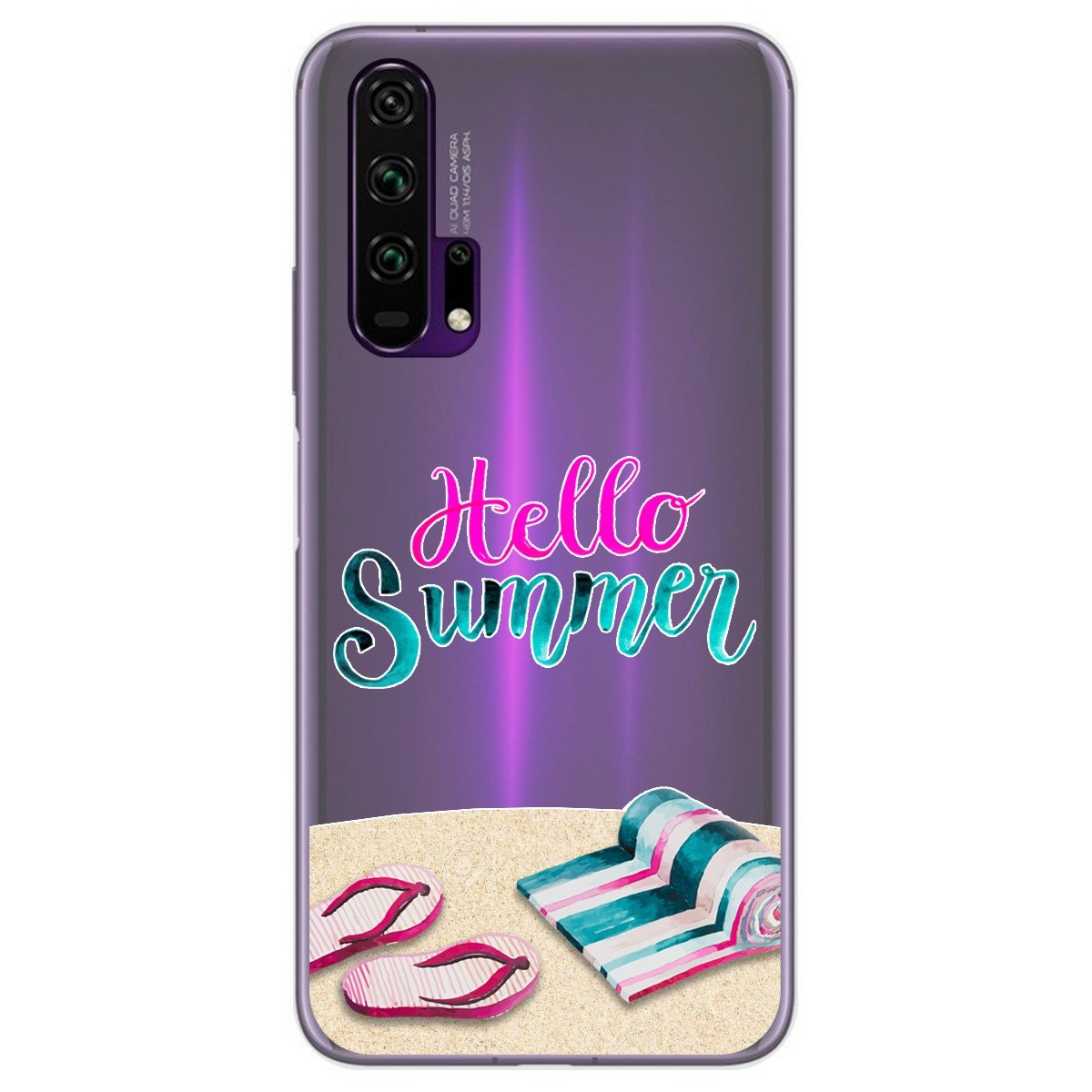 Funda Gel Transparente para Huawei Honor 20 Pro diseño Summer Dibujos