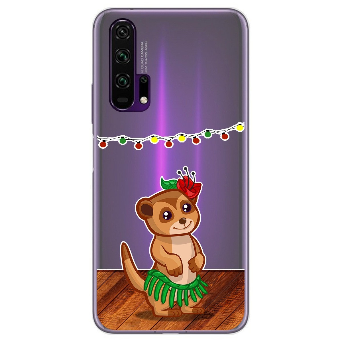Funda Gel Transparente para Huawei Honor 20 Pro diseño Suricata Dibujos