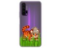 Funda Gel Transparente para Huawei Honor 20 Pro diseño Tigre Dibujos