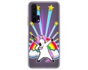 Funda Gel Transparente para Huawei Honor 20 Pro diseño Unicornio Dibujos