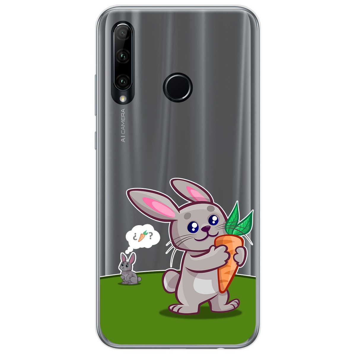 Funda Gel Transparente para Huawei Honor 20 Lite diseño Conejo Dibujos