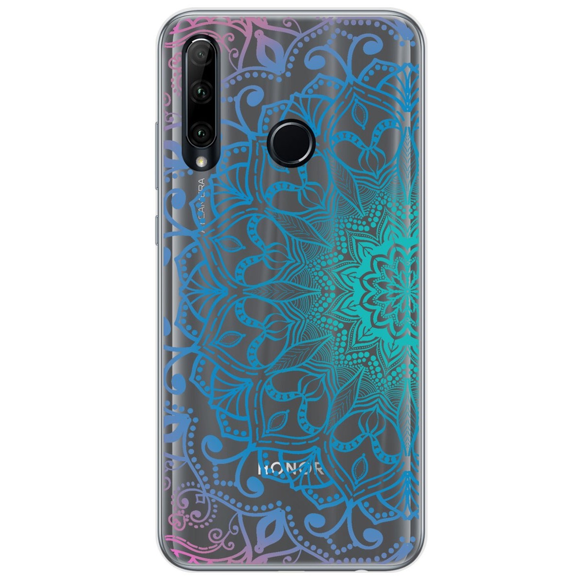 Funda Gel Transparente para Huawei Honor 20 Lite diseño Mandala Dibujos