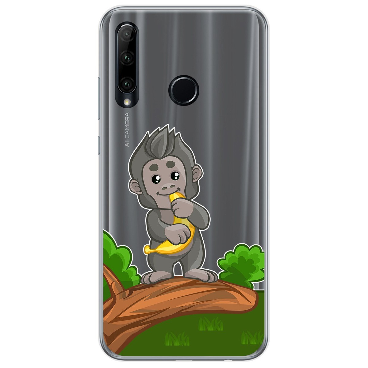 Funda Gel Transparente para Huawei Honor 20 Lite diseño Mono Dibujos