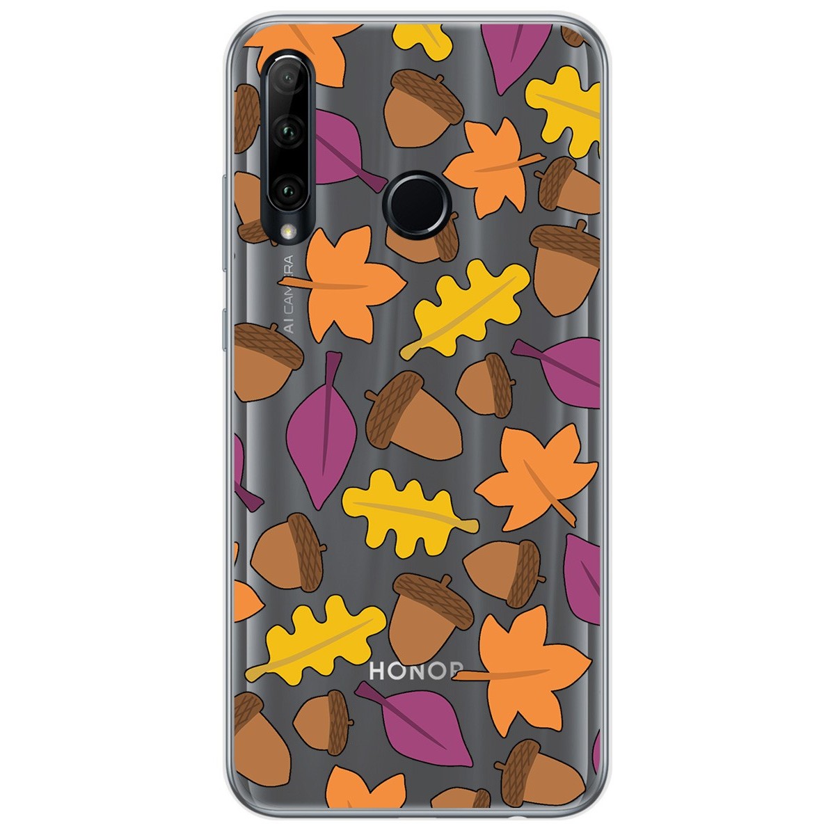 Funda Gel Transparente para Huawei Honor 20 Lite diseño Otoño Dibujos