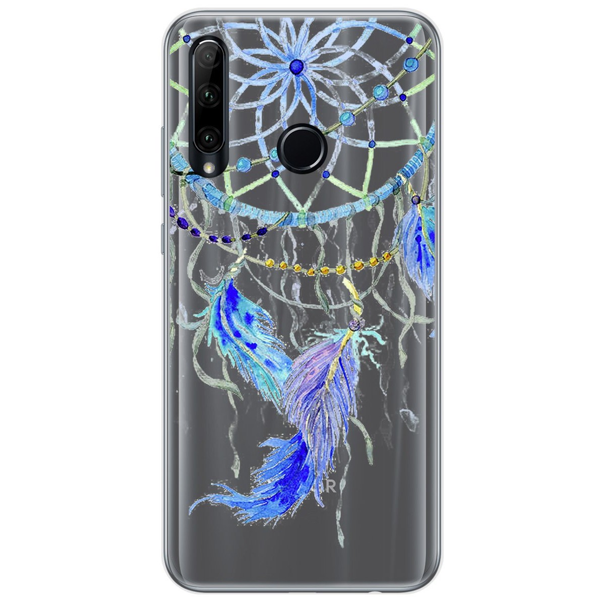 Funda Gel Transparente para Huawei Honor 20 Lite diseño Plumas Dibujos
