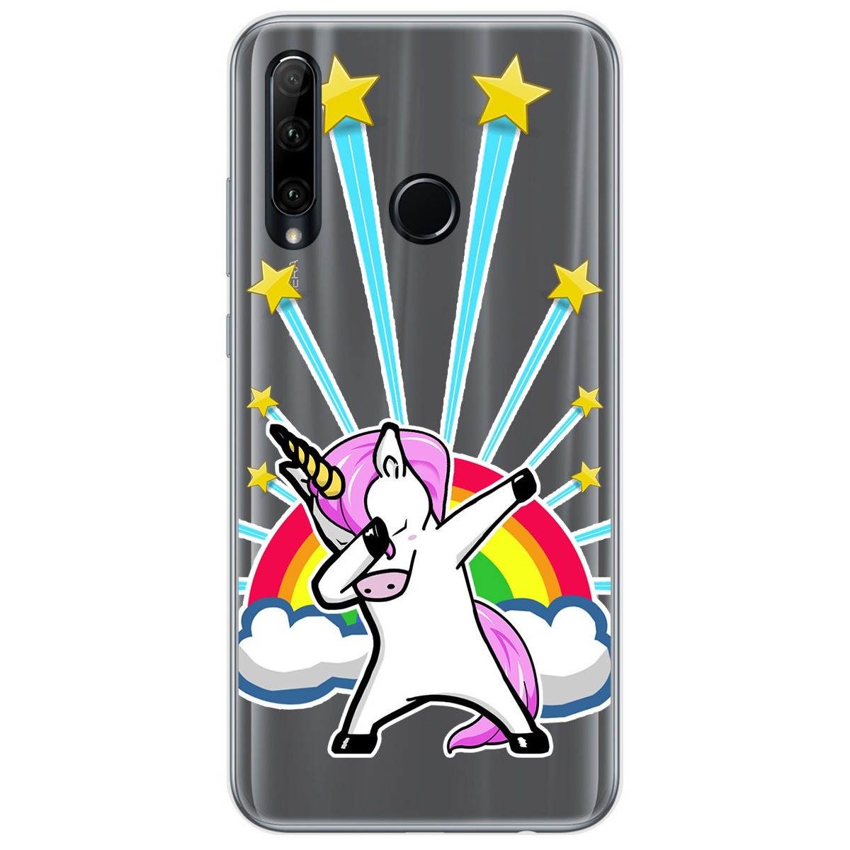 Funda Gel Transparente para Huawei Honor 20 Lite diseño Unicornio Dibujos