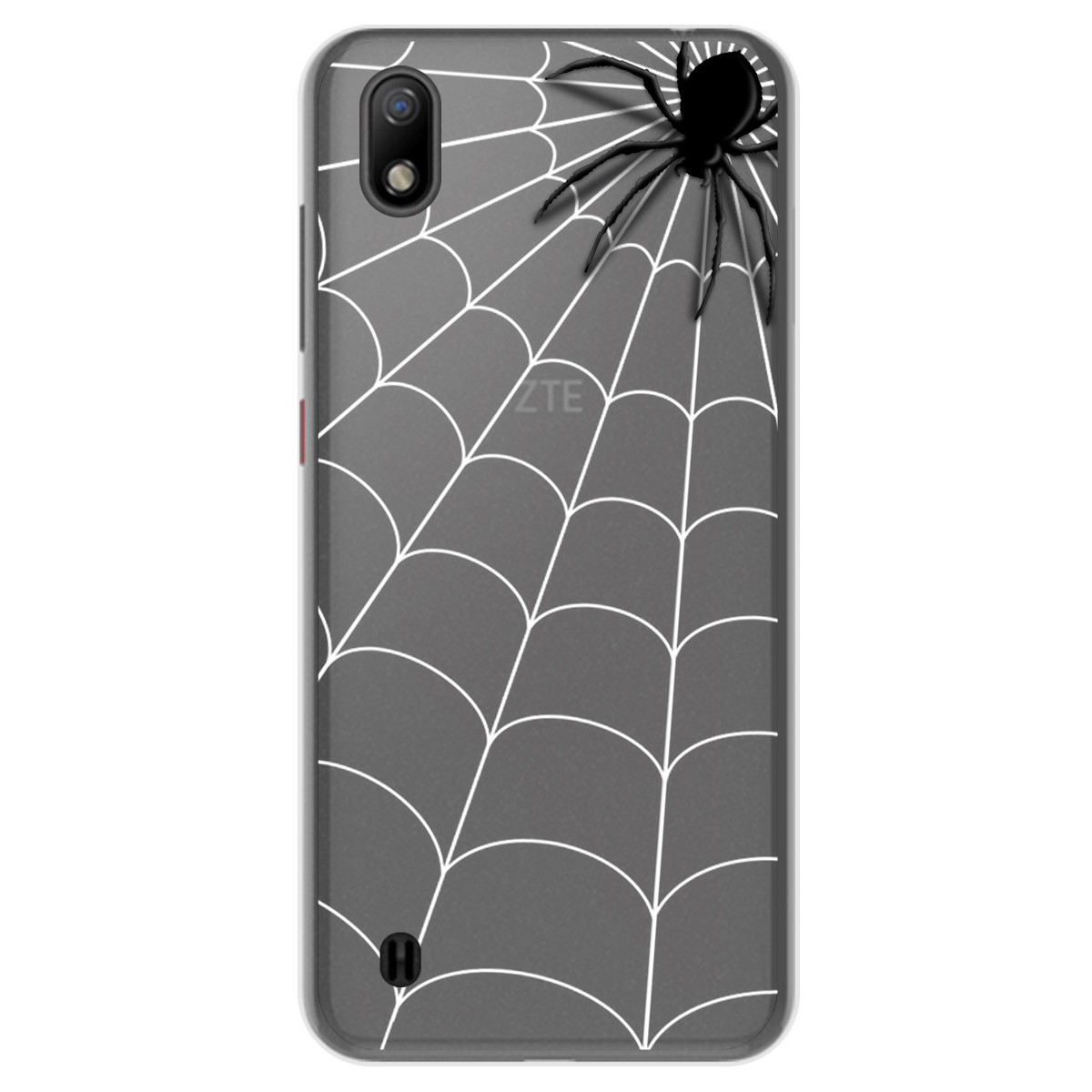 Funda Gel Transparente para ZTE Blade A7 (2019) diseño Araña Dibujos