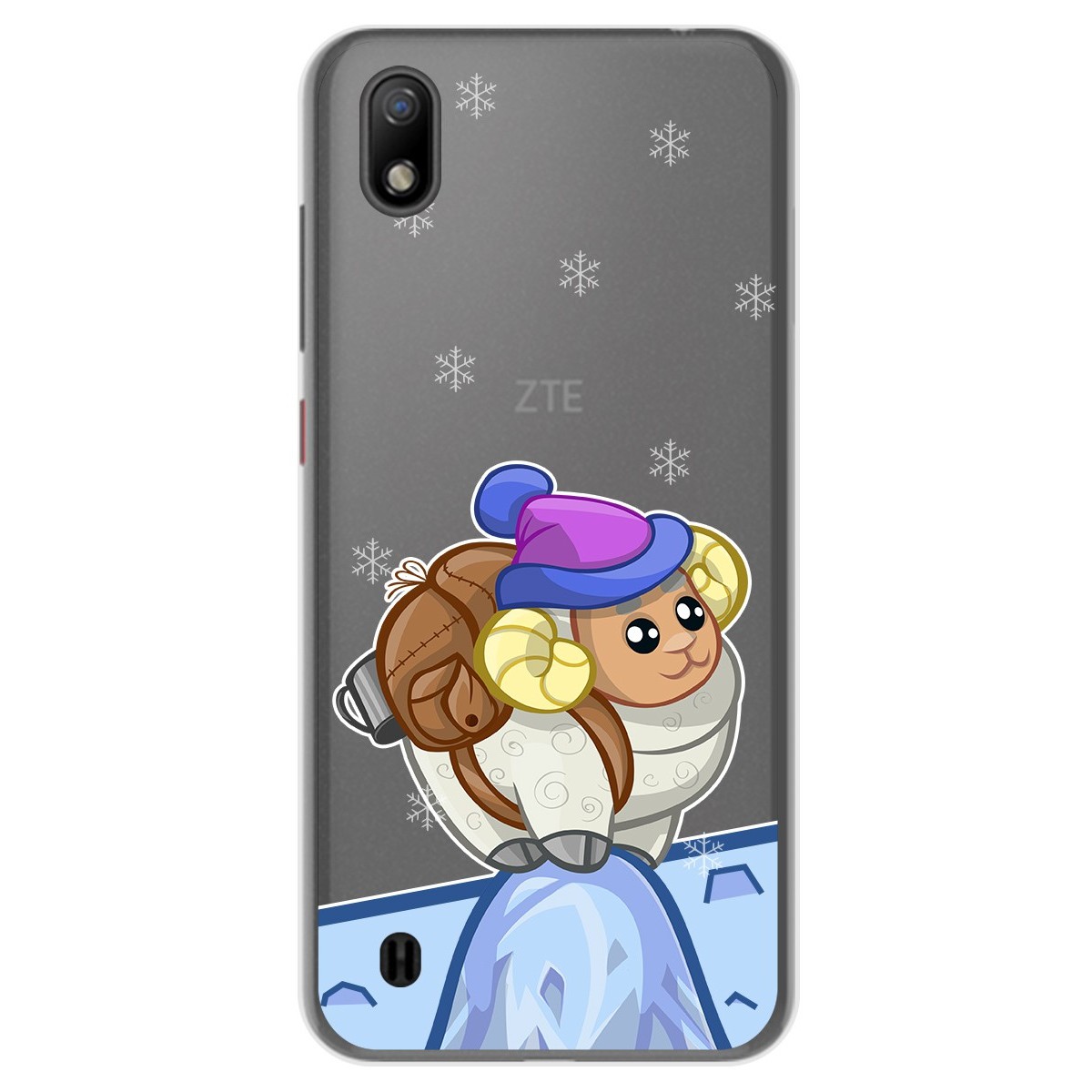 Funda Gel Transparente para ZTE Blade A7 (2019) diseño Cabra Dibujos