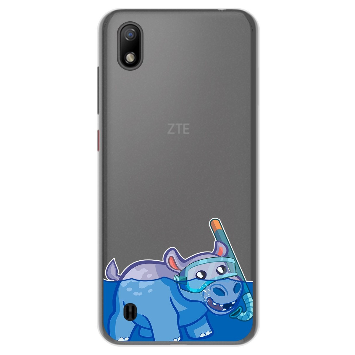 Funda Gel Transparente para ZTE Blade A7 (2019) diseño Hipo Dibujos