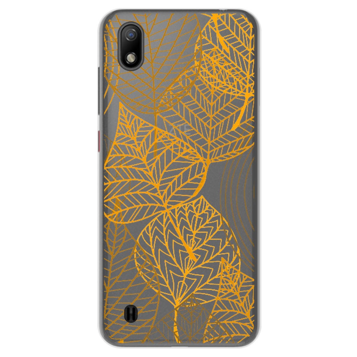 Funda Gel Transparente para ZTE Blade A7 (2019) diseño Hojas Dibujos