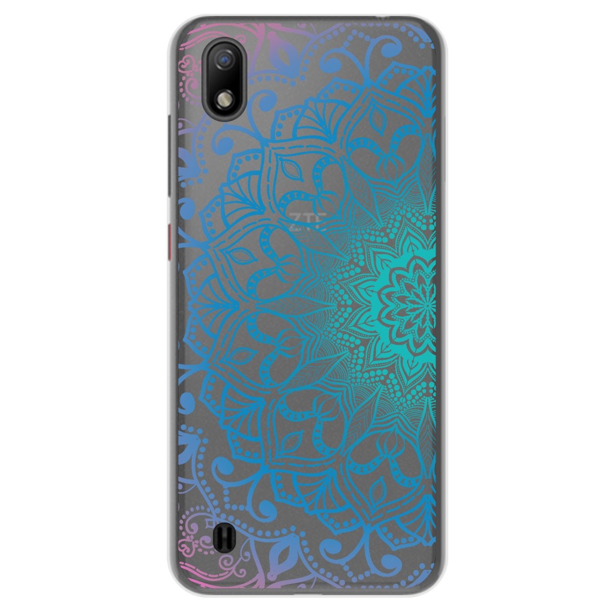 Funda Gel Transparente para ZTE Blade A7 (2019) diseño Mandala Dibujos