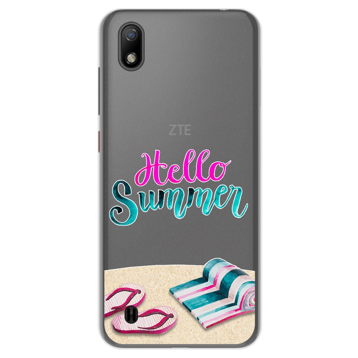 Funda Gel Transparente para ZTE Blade A7 (2019) diseño Summer Dibujos