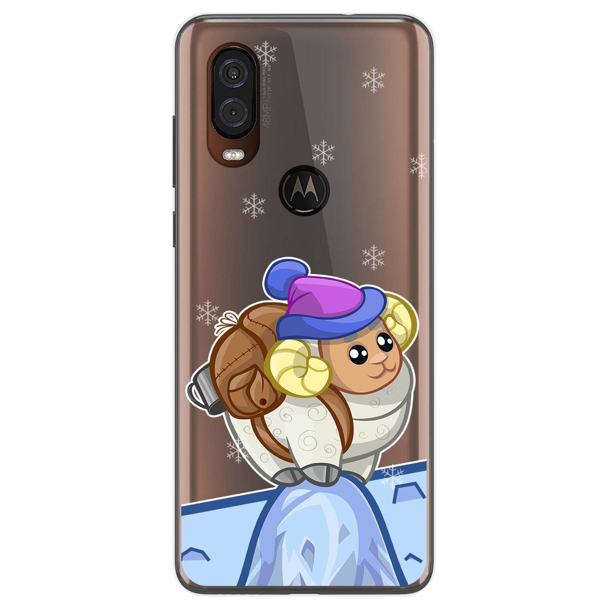 Funda Gel Transparente para Motorola One Vision diseño Cabra Dibujos