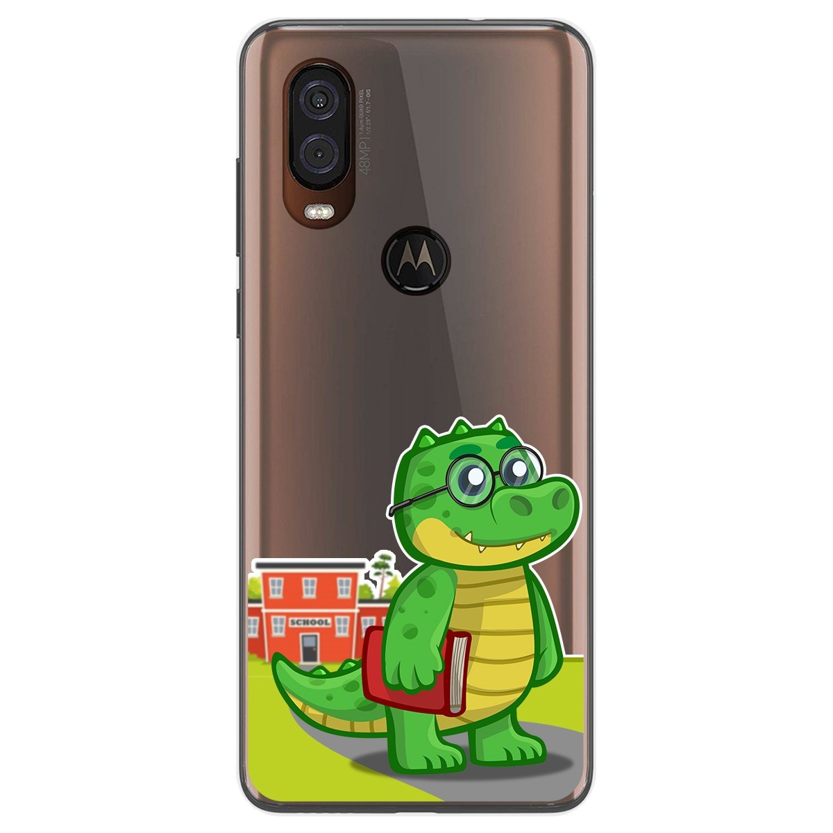 Funda Gel Transparente para Motorola One Vision diseño Coco Dibujos