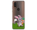 Funda Gel Transparente para Motorola One Vision diseño Conejo Dibujos