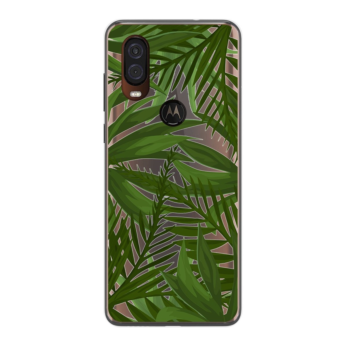 Funda Gel Transparente para Motorola One Vision diseño Jungla Dibujos