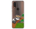 Funda Gel Transparente para Motorola One Vision diseño Panda Dibujos