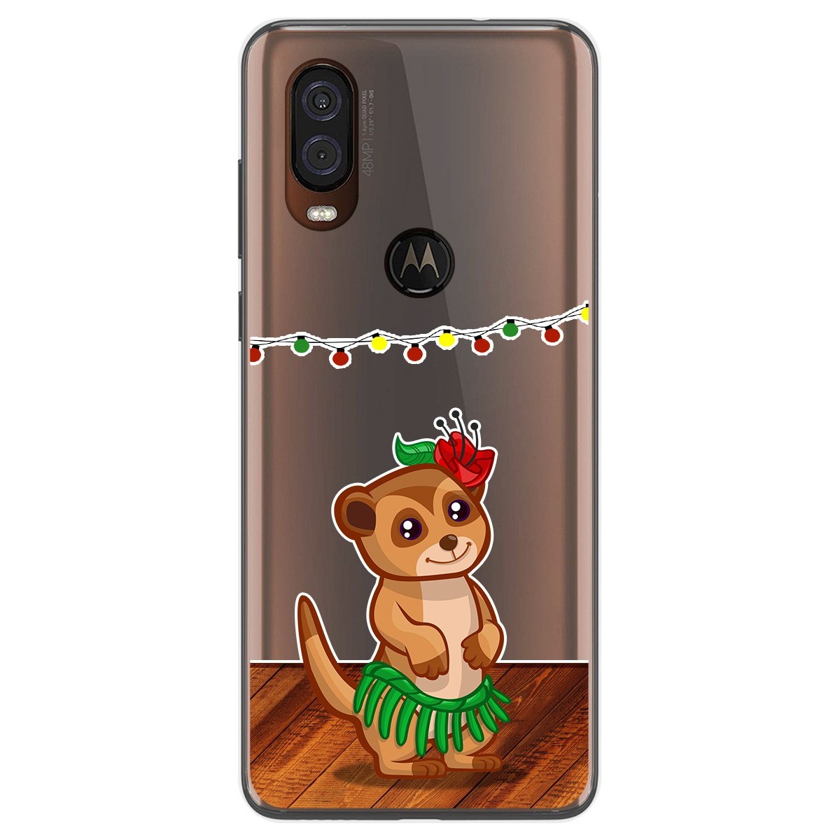 Funda Gel Transparente para Motorola One Vision diseño Suricata Dibujos