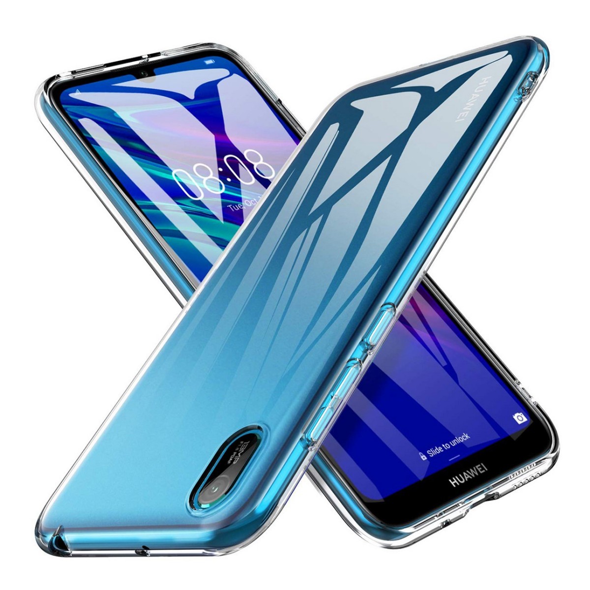 Funda Gel Tpu Fina Ultra-Thin 0,5mm Transparente para Huawei Y5 2019